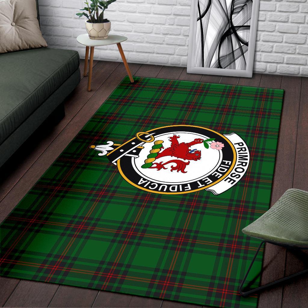 Primrose Tartan Crest Area Rug