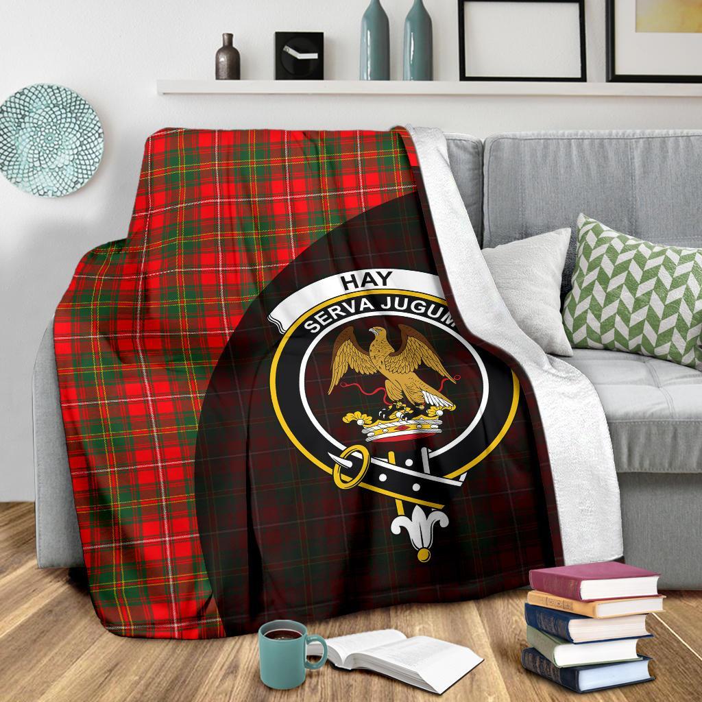 Hay Modern Tartan Crest Blanket Wave Style