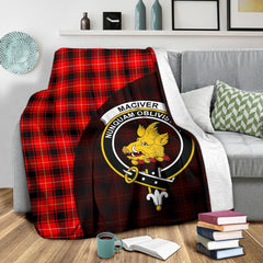 MacIver Modern Tartan Crest Blanket Wave Style