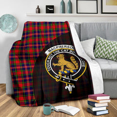 MacPherson Modern Tartan Crest Blanket Wave Style