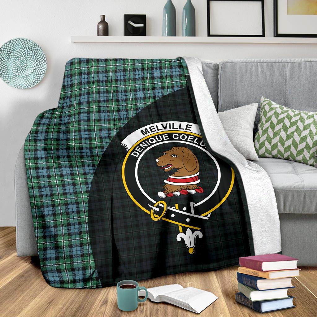 Melville Tartan Crest Blanket Wave Style