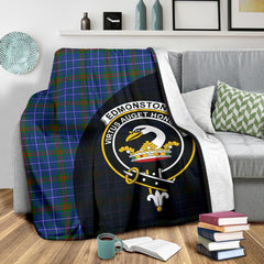 Edmonstone Tartan Crest Blanket Wave Style