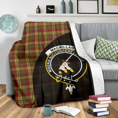 MacMillan Old Weathered Tartan Crest Blanket Wave Style