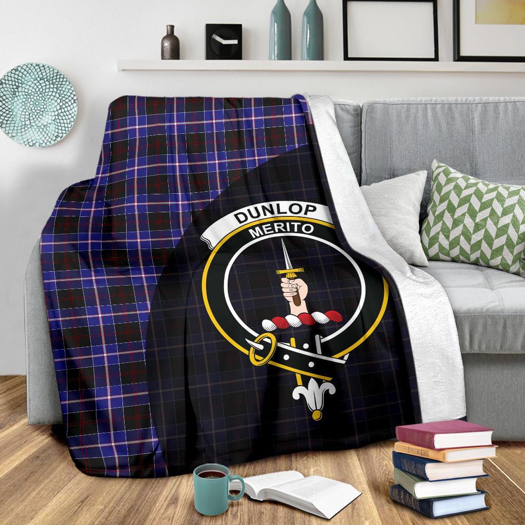 Dunlop Modern Tartan Crest Blanket Wave Style