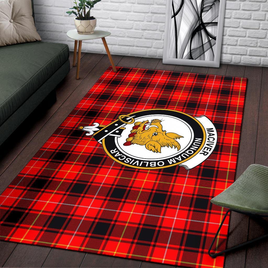 Maciver Tartan Crest Area Rug