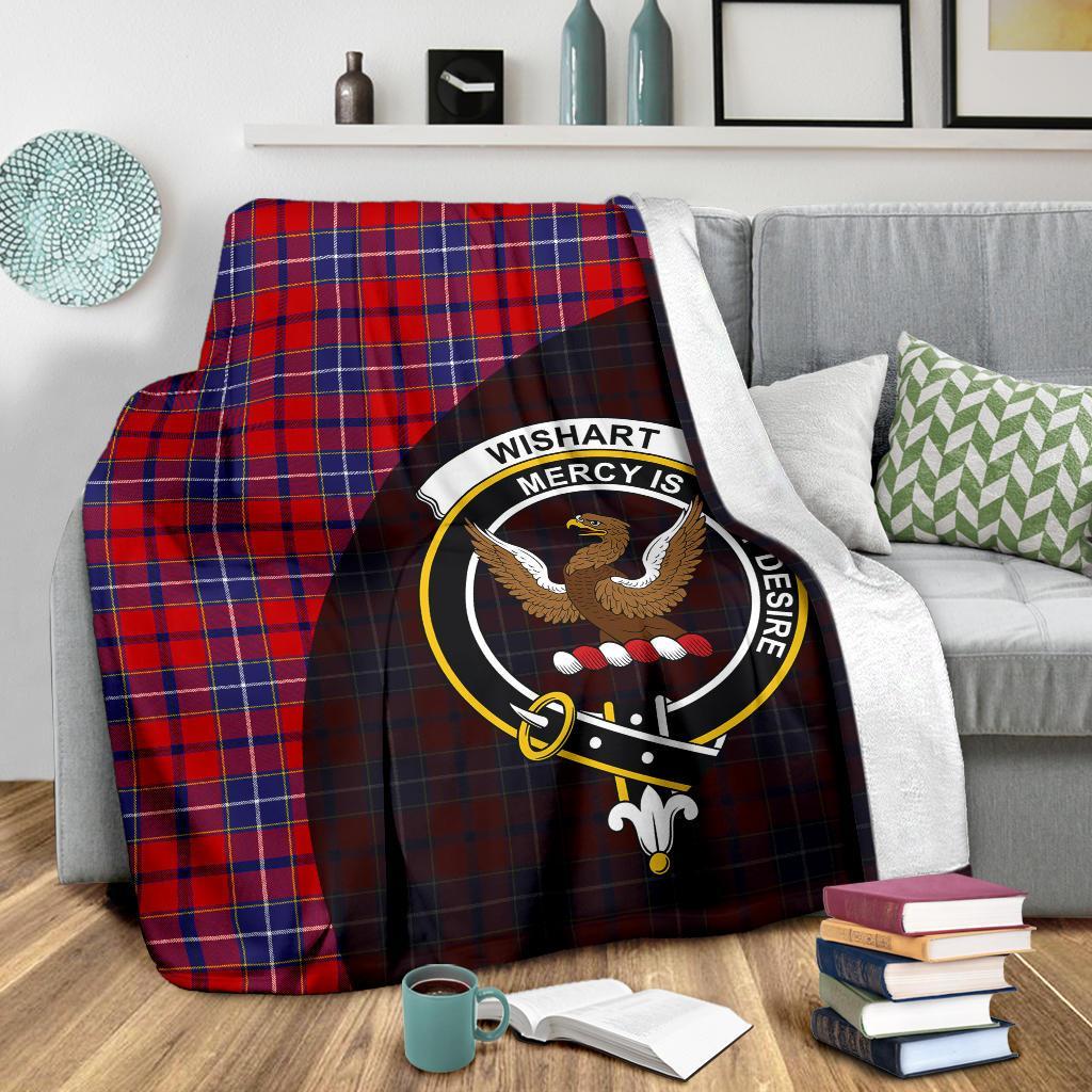 Wishart Dress Tartan Crest Blanket Wave Style