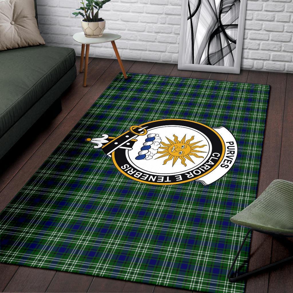 Purves Tartan Crest Area Rug