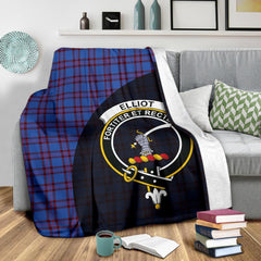 Elliot Modern Tartan Crest Blanket Wave Style