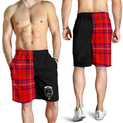 Rose Modern Tartan Crest Men's Short PM8