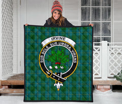 Irving of Bonshaw Tartan Crest Quilt - SP