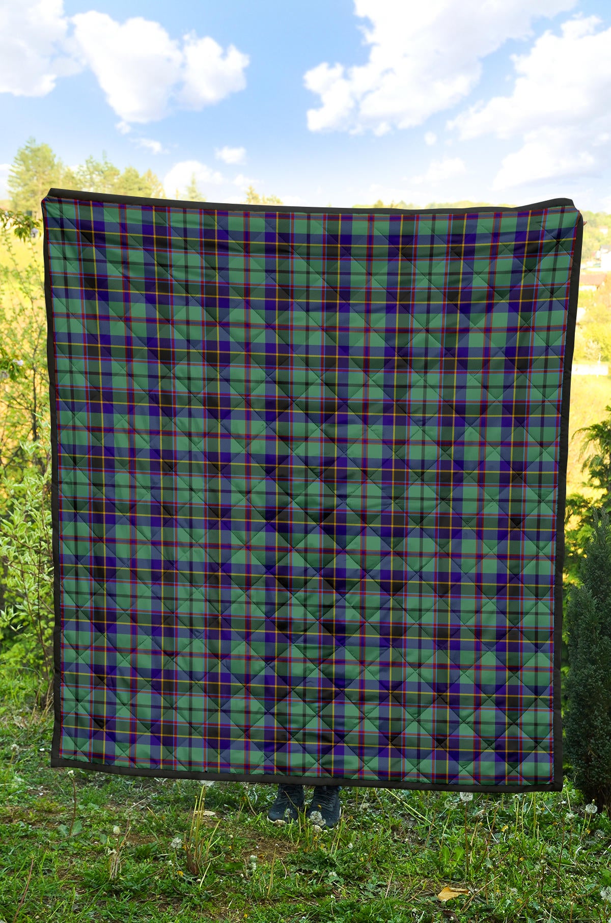 Stevenson Family Modern Tartan Quilt - SP