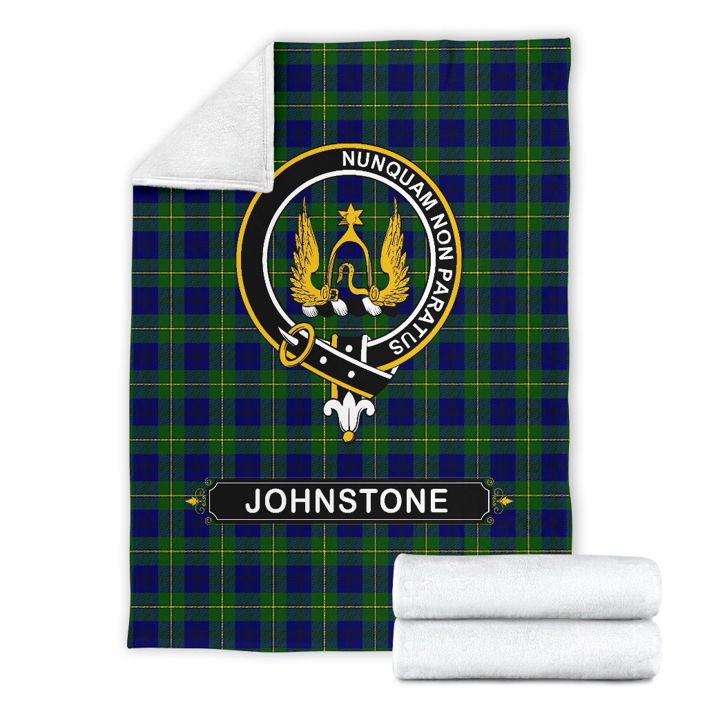 Johnstone Family Tartan Crest Blankets