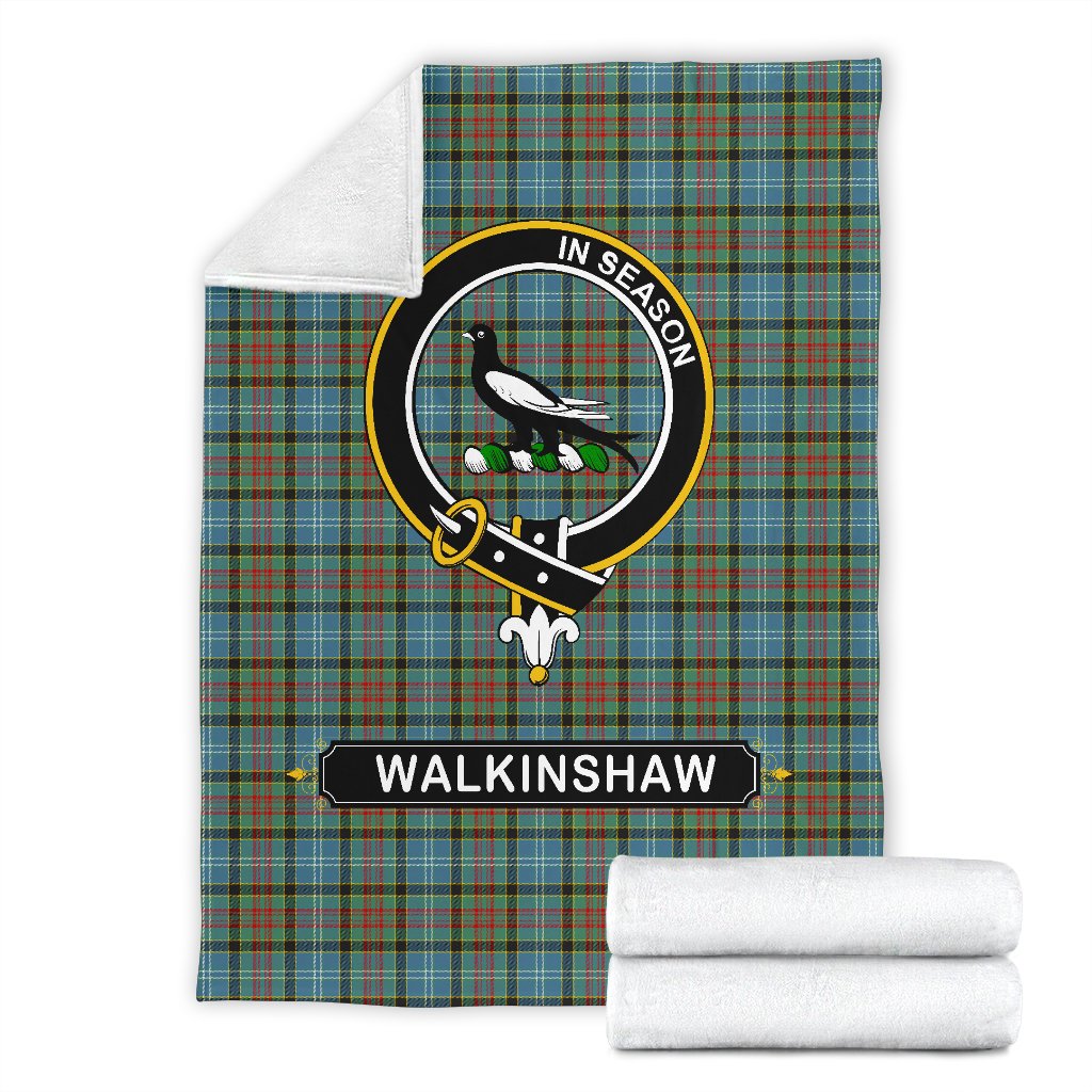 Walkinshaw Family Tartan Crest Blankets