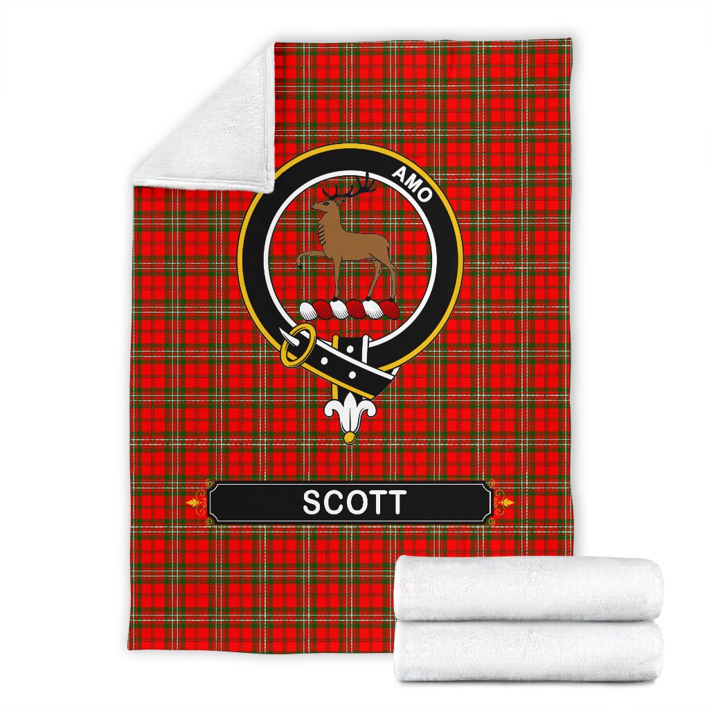 Scott Tartan Crest Blanket - 3 Sizes