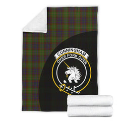 Cunningham Hunting Modern Tartan Crest Blanket - 3 Sizes