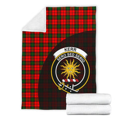 Kerr Modern Tartan Crest Blanket - 3 Sizes