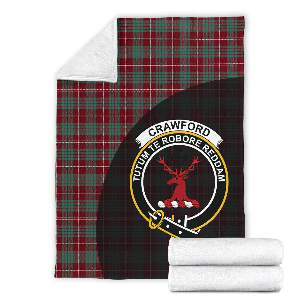 Crawford Modern Tartan Crest Blanket - 3 Sizes