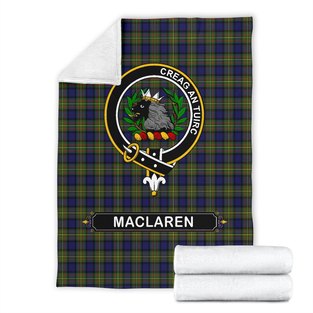 MacLaren Family Tartan Crest Blankets