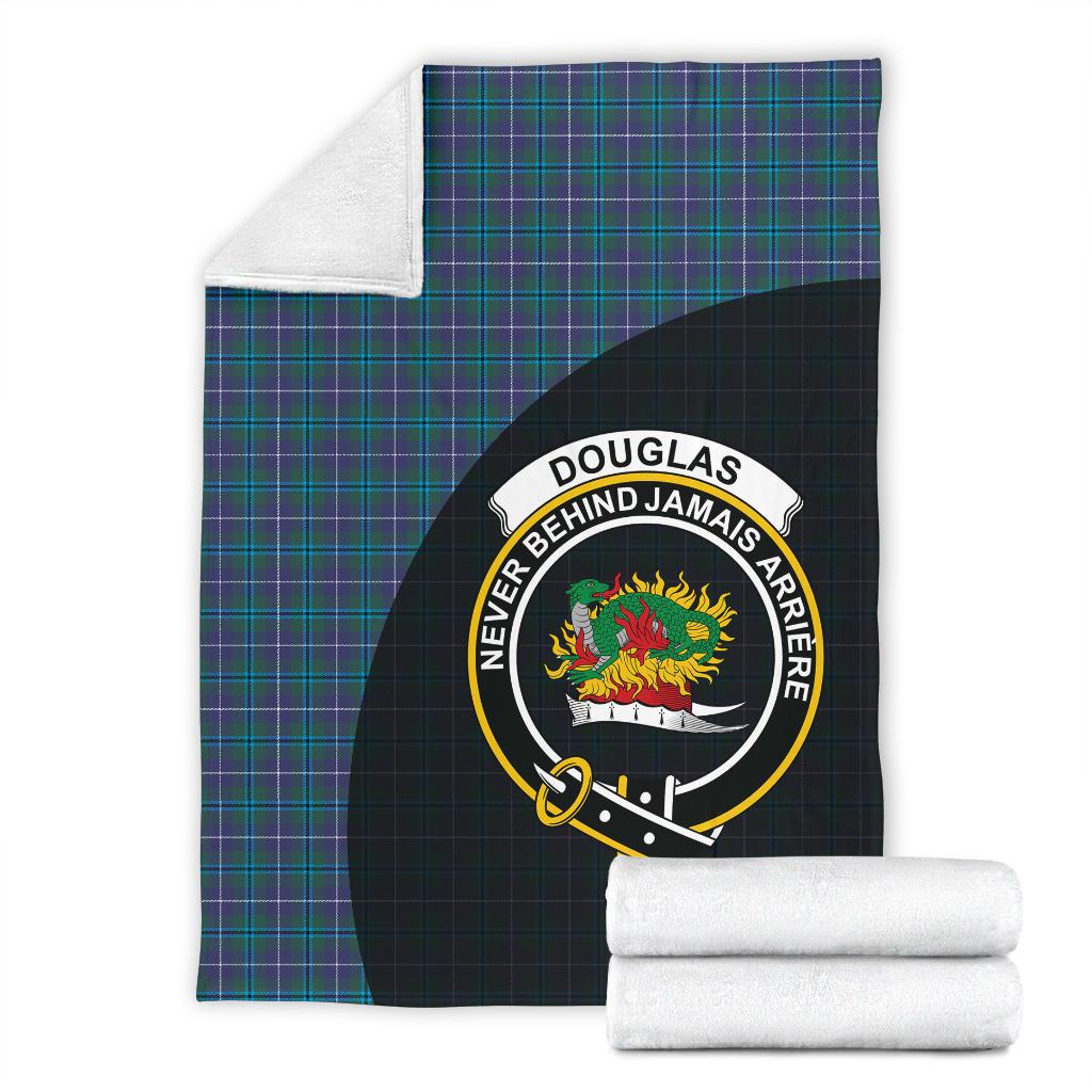 Douglas Modern Tartan Crest Blanket Wave Style