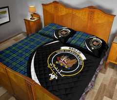 Baillie Ancient Tartan Crest Circle Style Quilt Bed Set