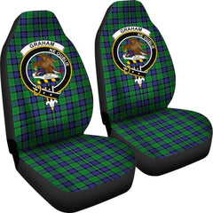 Graham of Menteith Modern Tartan Crest Car Seat Cover