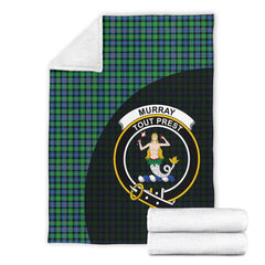 Murray of Atholl Ancient Tartan Crest Blanket Wave Style