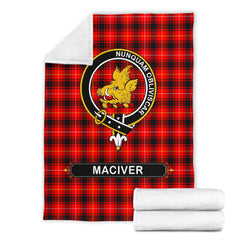 MacIver Family Tartan Crest Blanket - 3 Sizes