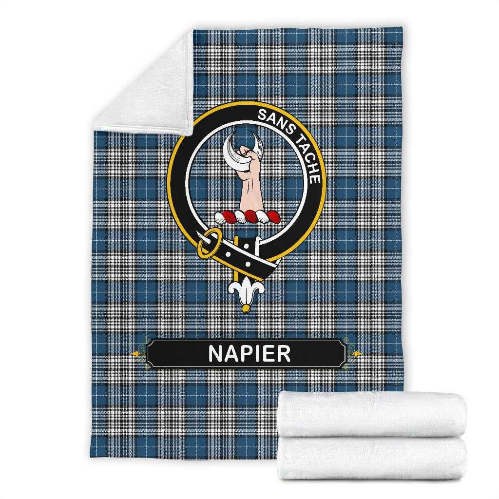 Napier Tartan Crest Blanket - 3 Sizes