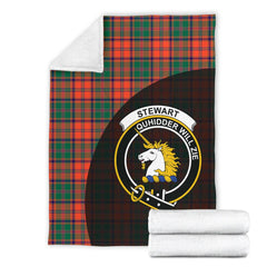 Stewart of Appin Ancient Tartan Crest Blanket - 3 Sizes