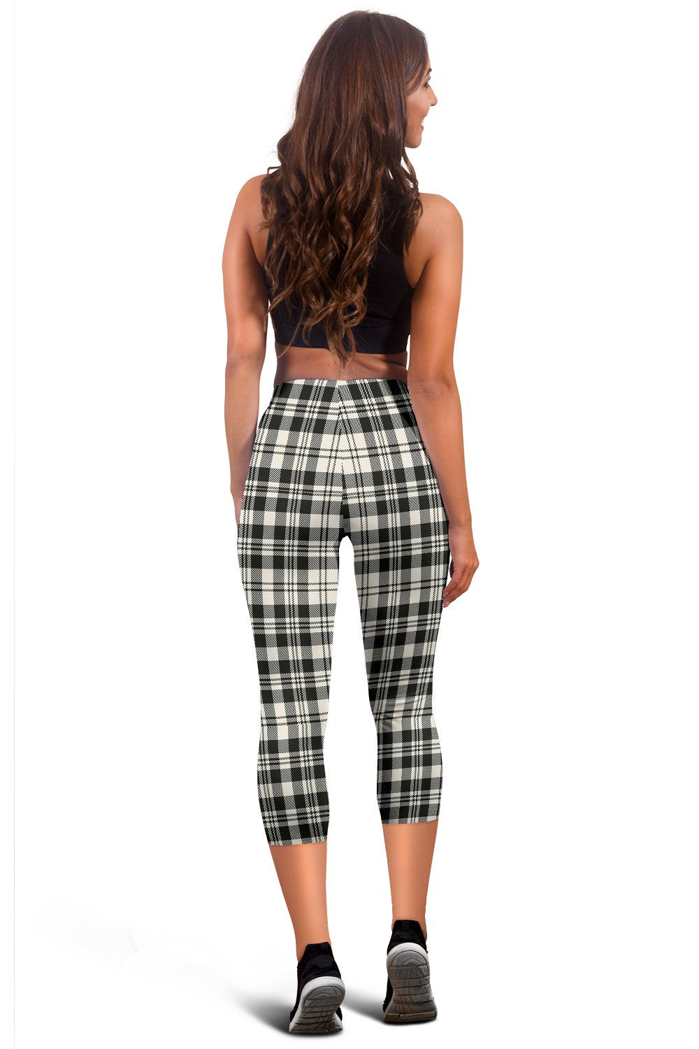 Scott Black & White Ancient Tartan Capris Leggings