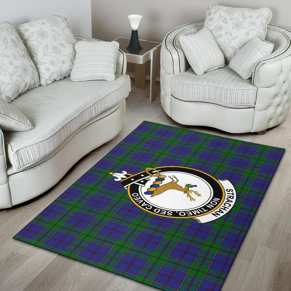 Strachan Tartan Crest Area Rug