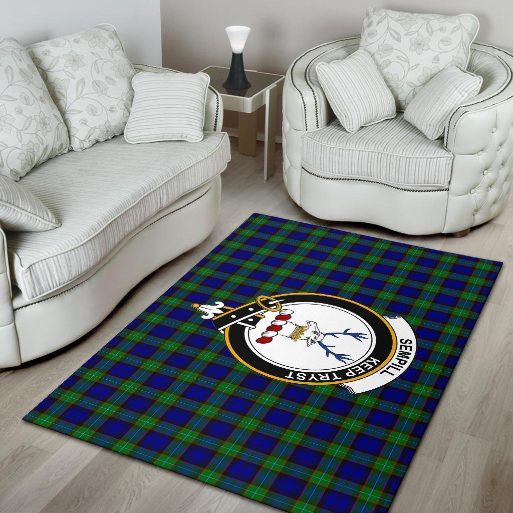 Sempill Tartan Crest Area Rug