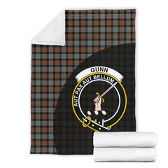 Gunn Weathered Tartan Crest Blanket Wave Style