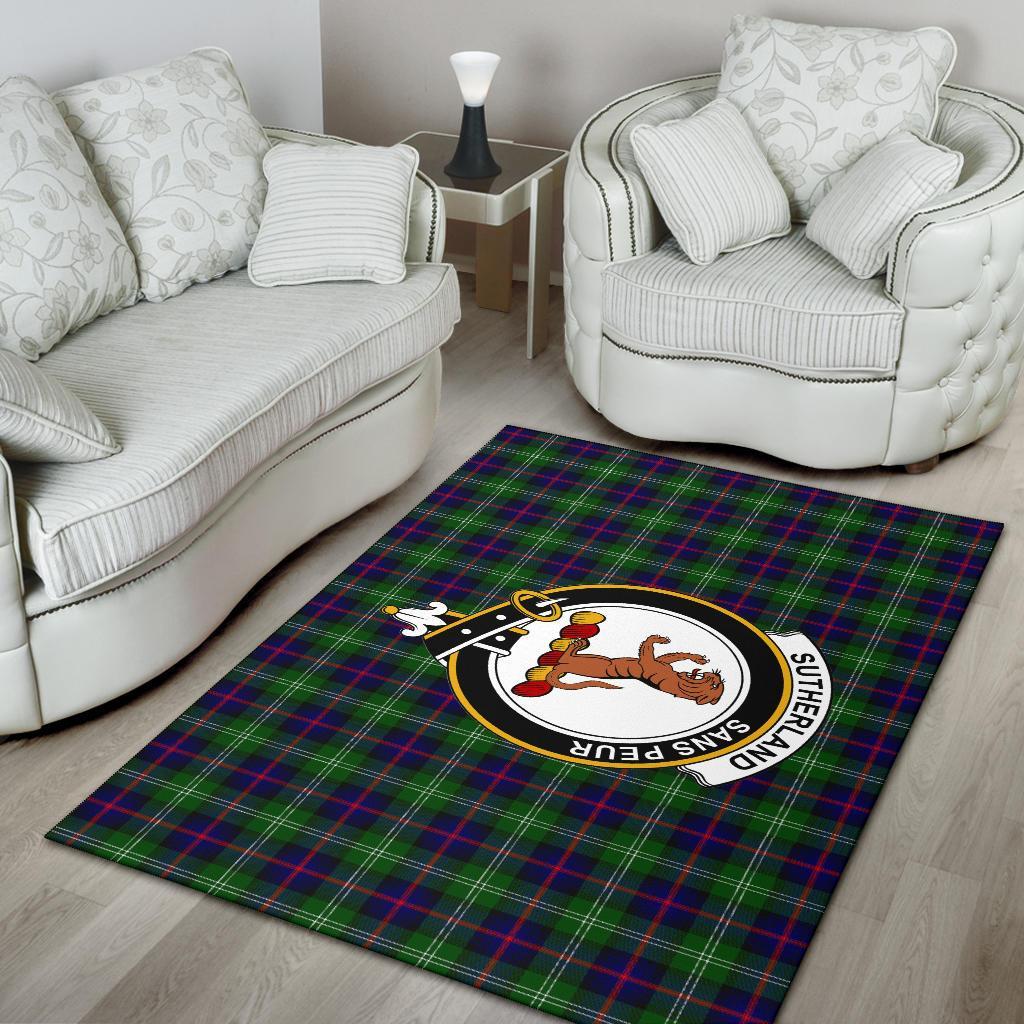 Sutherland Tartan Crest Area Rug