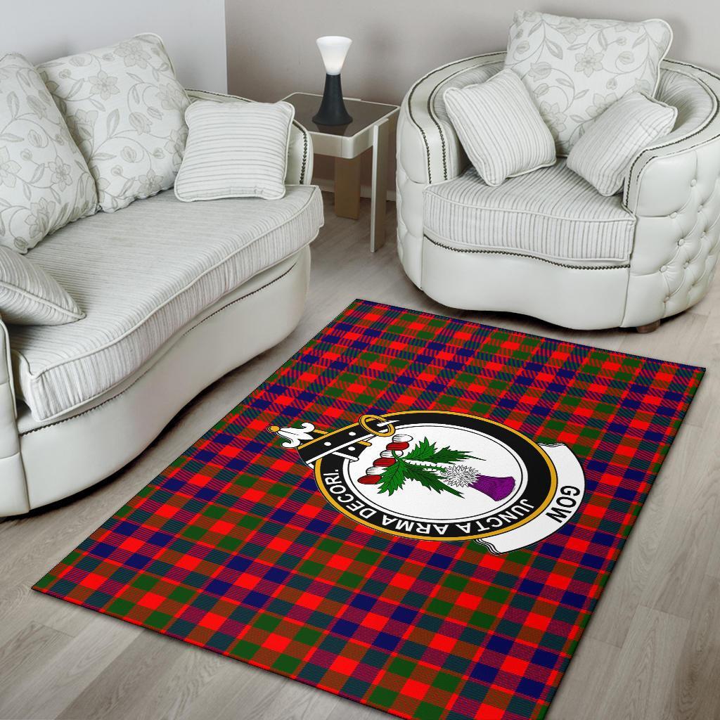 Gow (Of Skeoch) Tartan Crest Area Rug