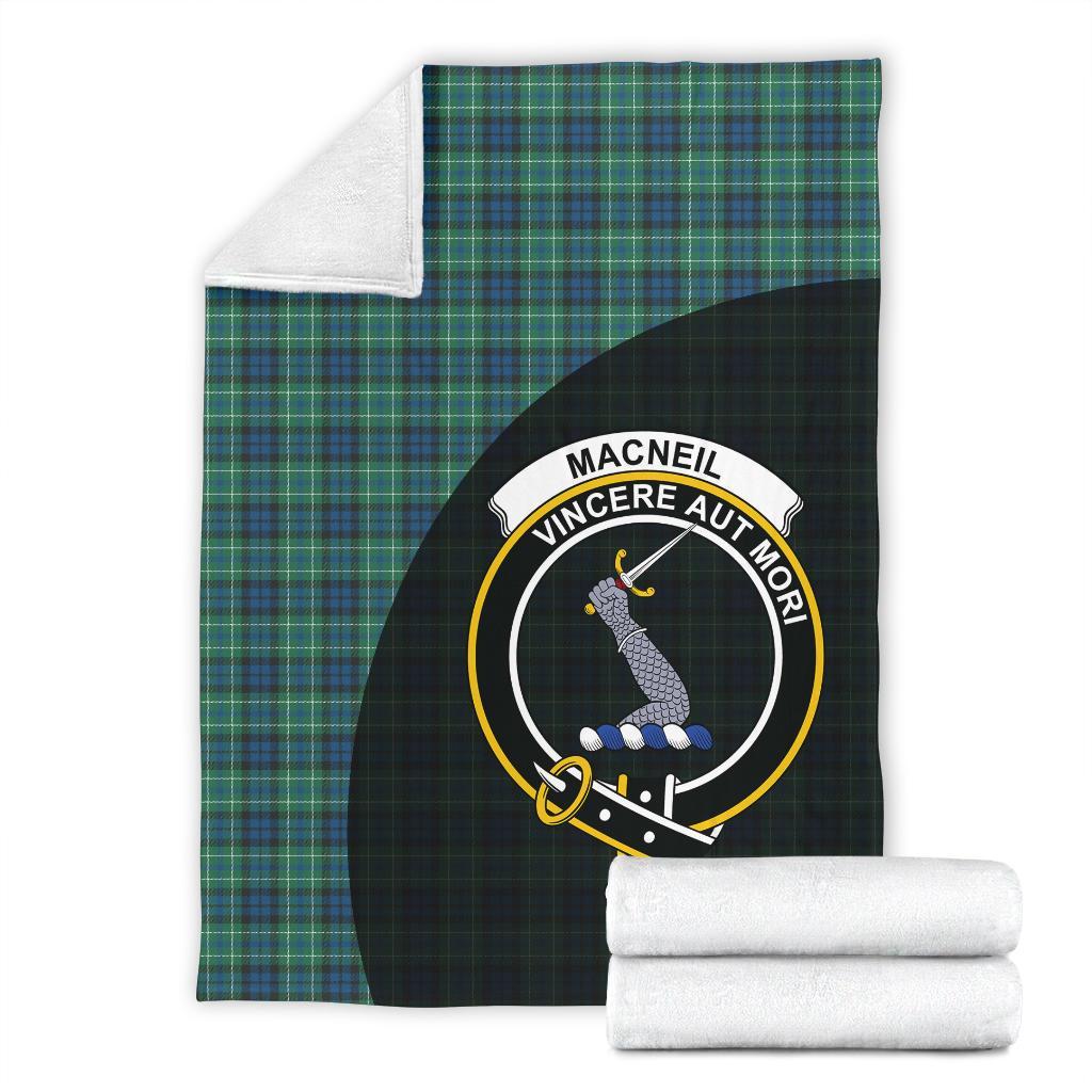 MacNeill of Colonsay Ancient Tartan Crest Blanket Wave Style