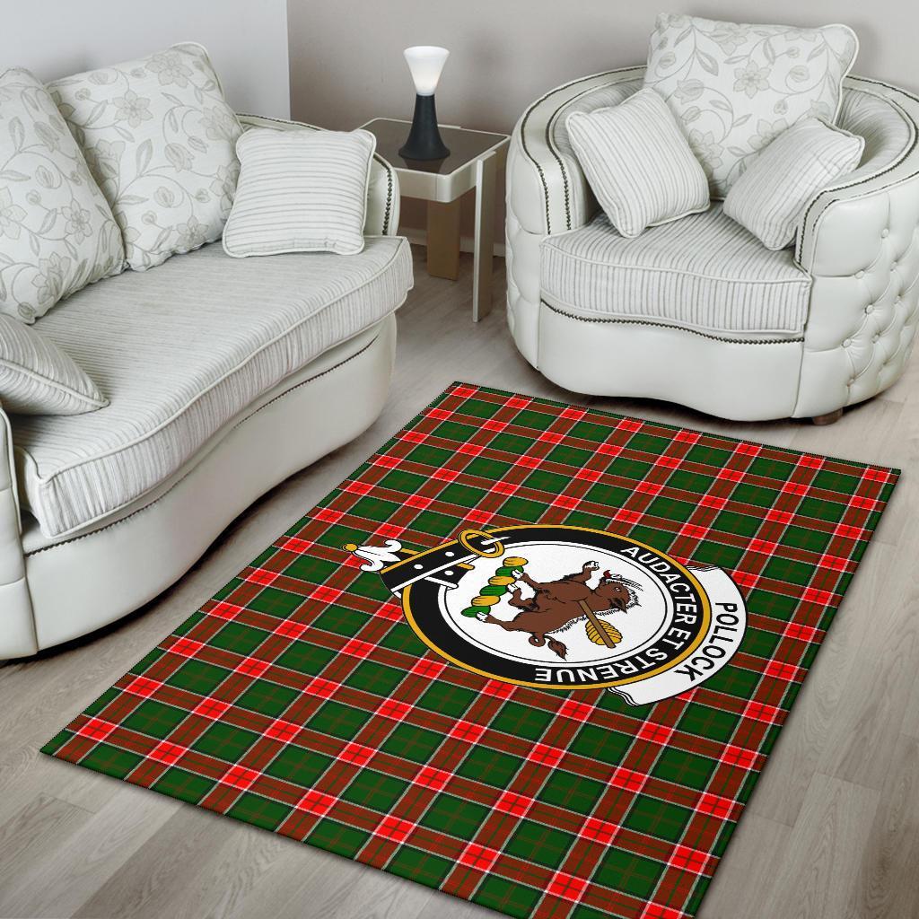 Pollock Tartan Crest Area Rug