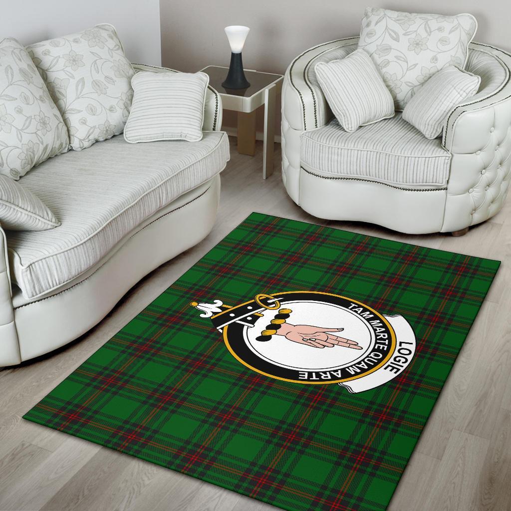 Logie Tartan Crest Area Rug