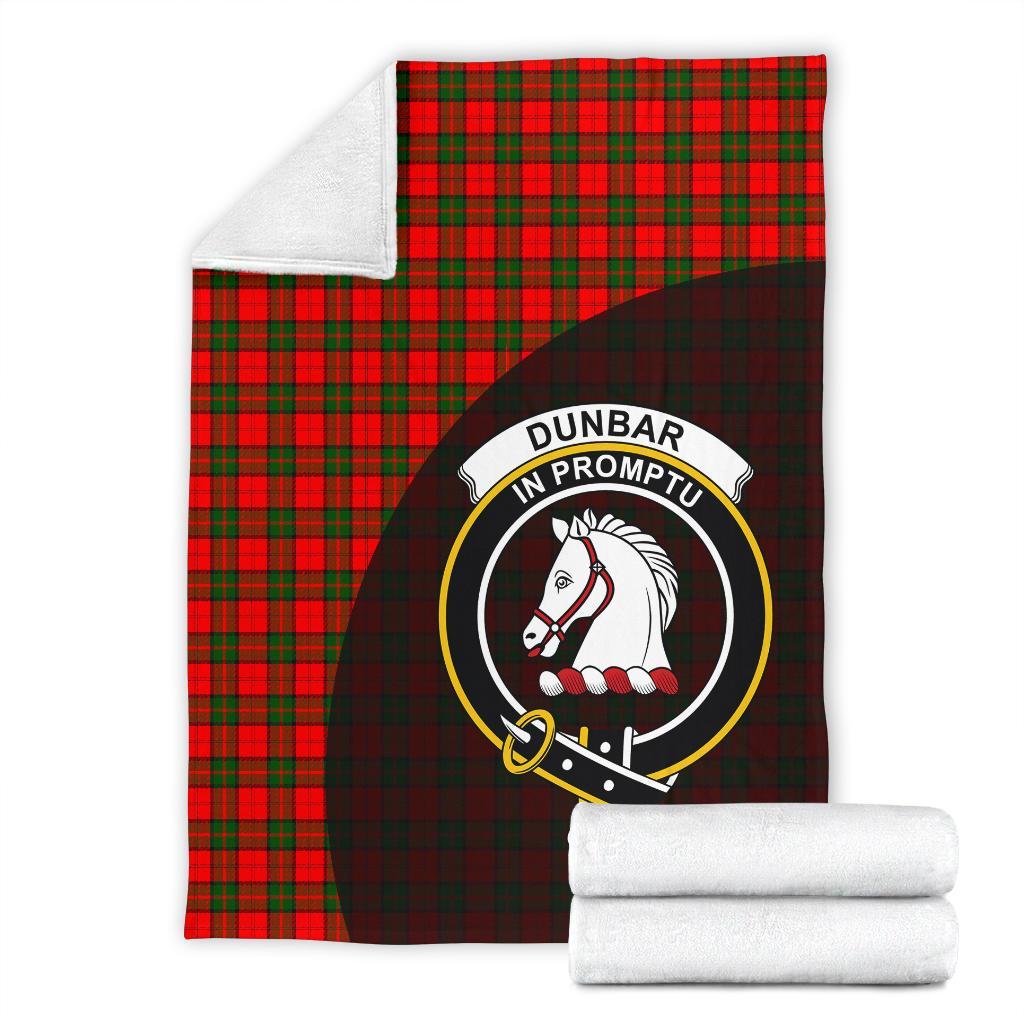 Dunbar Modern Tartan Crest Blanket Wave Style