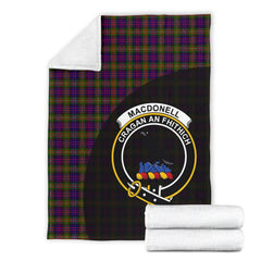 MacDonnell Of Glengarry Modern Tartan Crest Blanket Wave Style