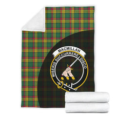 MacMillan Old Ancient Tartan Crest Blanket Wave Style