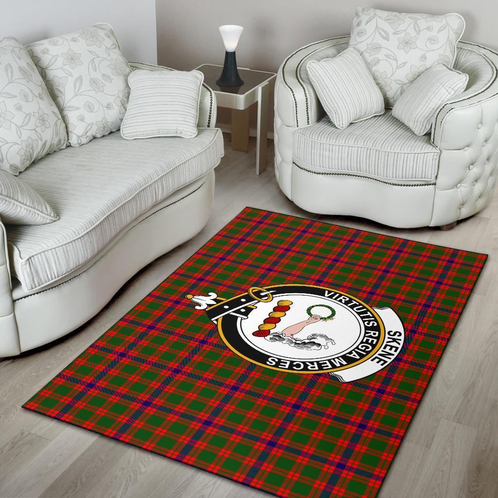 Skene Tartan Crest Area Rug