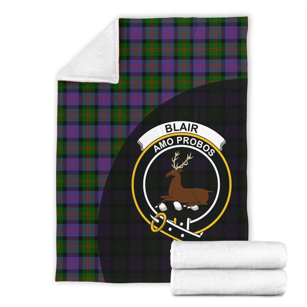 Blair Modern Tartan Crest Blanket Wave Style