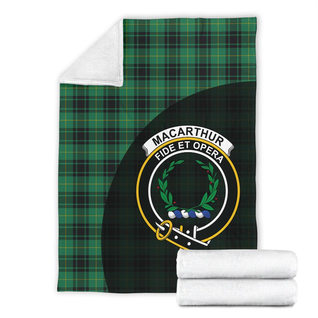 MacArthur Ancient Tartan Crest Blanket Wave Style