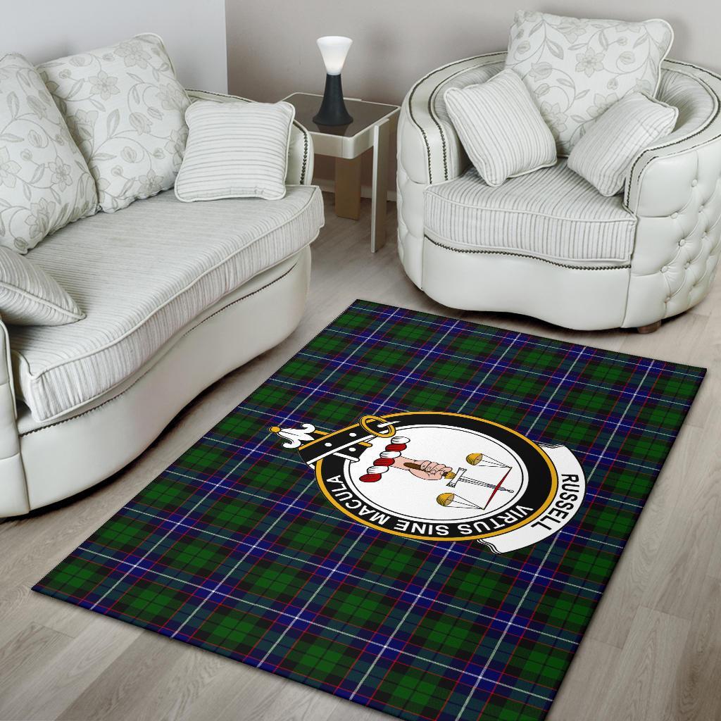 Russell Tartan Crest Area Rug