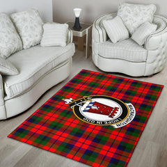 MacNaughton Modern Tartan Crest Area Rug