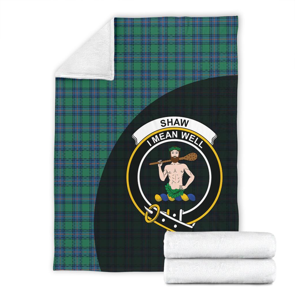 Shaw Ancient Tartan Crest Blanket Wave Style