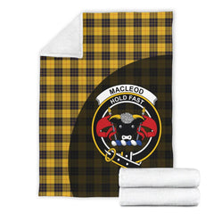 MacLeod of Lewis Ancient Tartan Crest Blanket Wave Style