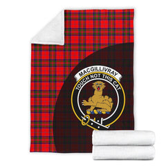 MacGillivray Modern Tartan Crest Blanket Wave Style