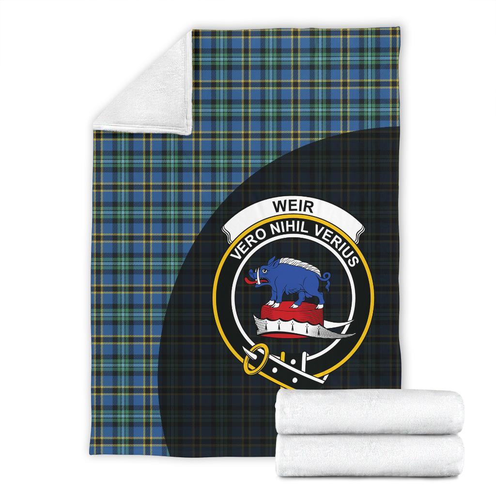 Weir Ancient Tartan Crest Blanket Wave Style